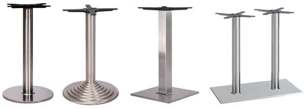 Kovové nohy ke stolu chromované Nohy ke stolu schomované