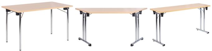 Skládací stoly kovové různé barvy